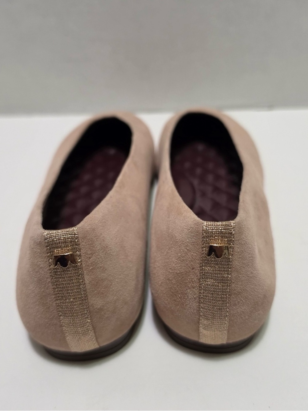 BIRDIES Blush Suede Ballet Flats - Picture 6 of 10